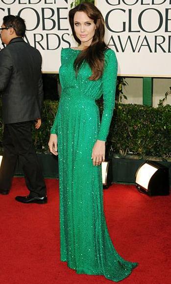angelina jolie 2011 golden globes dress. Nominee: Angelina Jolie