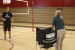 Math teacher Warren Denise coaching the varsity boys volleyball team. Denise is one of a number of teachers who dedicate their time after school to coaching a sport. Photo Credit: KAYLA LOKEINSKY